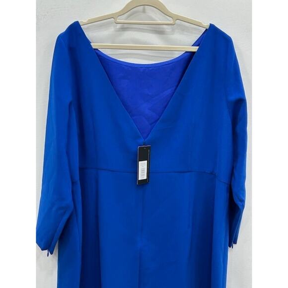 NWT Sachin & Babi Patrizia Sheath Dress Long Sleeve Bateau Neck Blue Size 22W - Picture 5 of 13